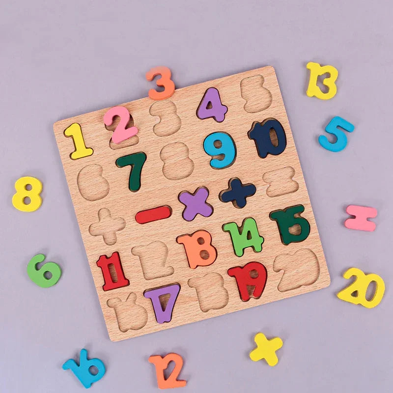 Wooden Learning Puzzle Board