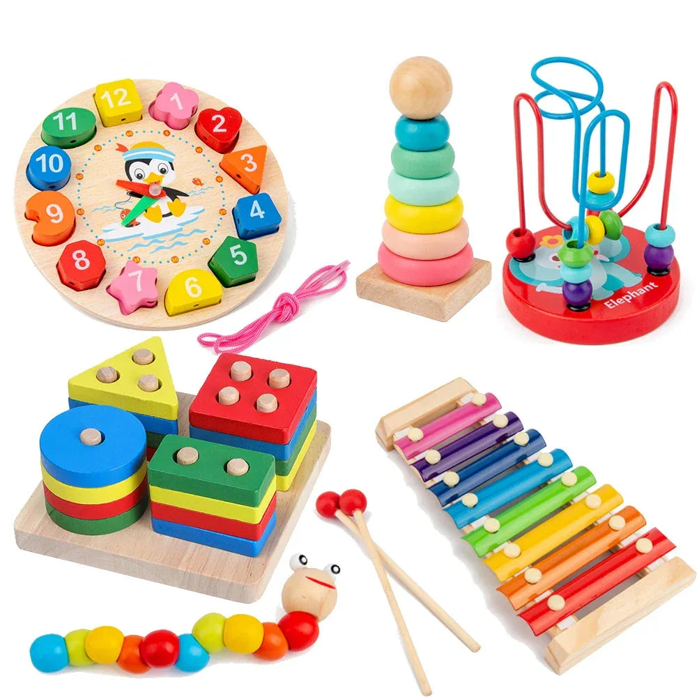 Wooden Montessori Learning Set